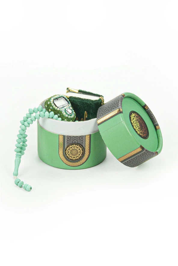 Mini Silindir Kutulu Mevlit Hediye Seti - 16 - Resim 2