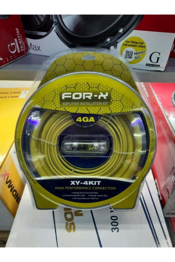 For-X Xy-4kit 4ga Kablo Seti Sarı - Resim 3
