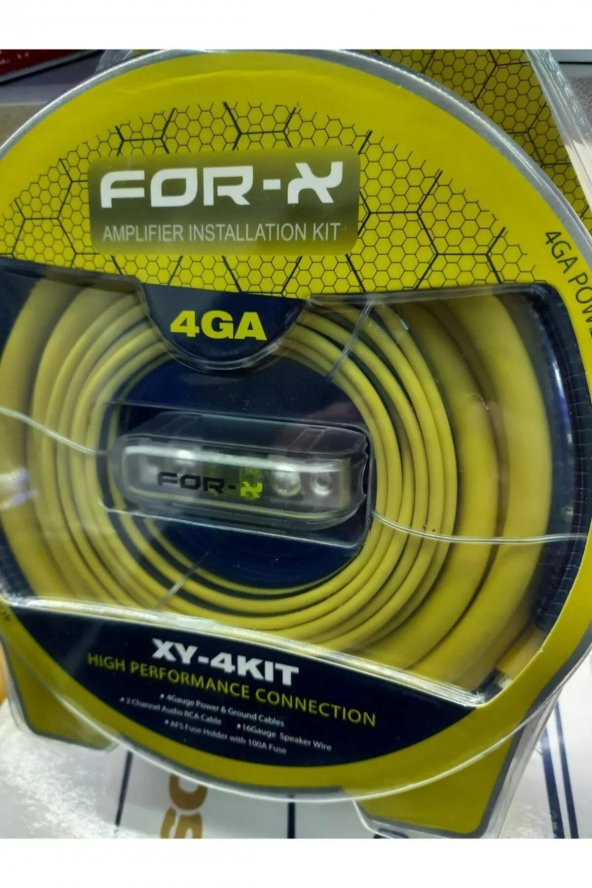 For-X Xy-4kit 4ga Kablo Seti Sarı - Resim 4