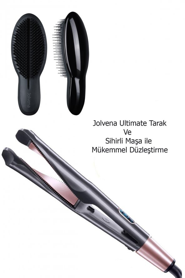 Shibowavy Sihirli Maşa Düzleştirici 2si1 Arada + Jolvena Ultimate Tarak - 5