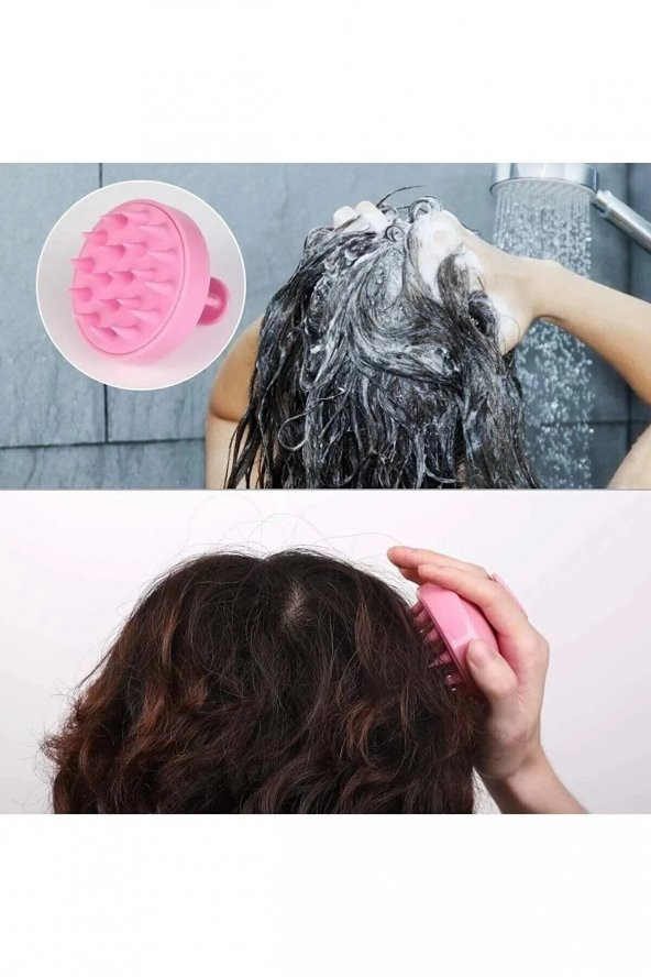 BabyLondy Duş Tarağı Yumuşak Silikon Saç Yıkama&Saç Derisi Masaj Tarağı