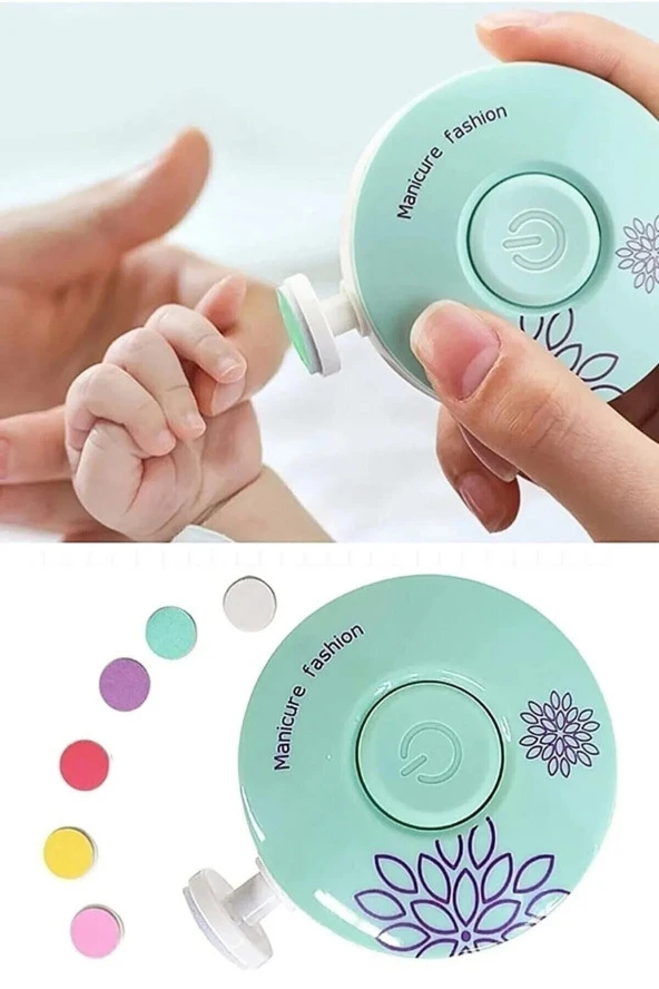 Çoçuk Bebek Dönerli Pilli Tırnak Kesme Törpüleme Makinası