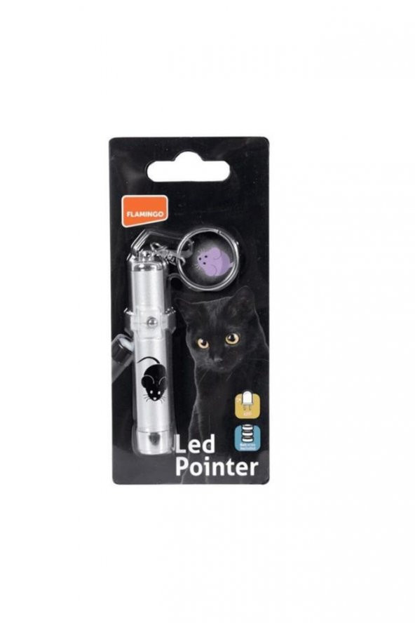 Flamingo Fare Motifli Lazer Kedi Oyuncagi 8 Cm