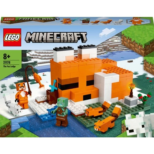 Orjinal Lego Minecraft Tilki Kulübesi Lego Minecraft 21178 - Resim 3