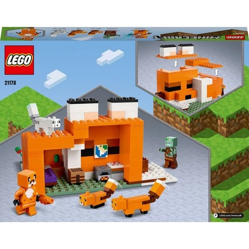 Orjinal Lego Minecraft Tilki Kulübesi Lego Minecraft 21178 - Resim 7