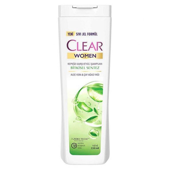 Clear Women Bitkisel Sentez Kepeğe Karşı Etkili Şampuan 350 ml