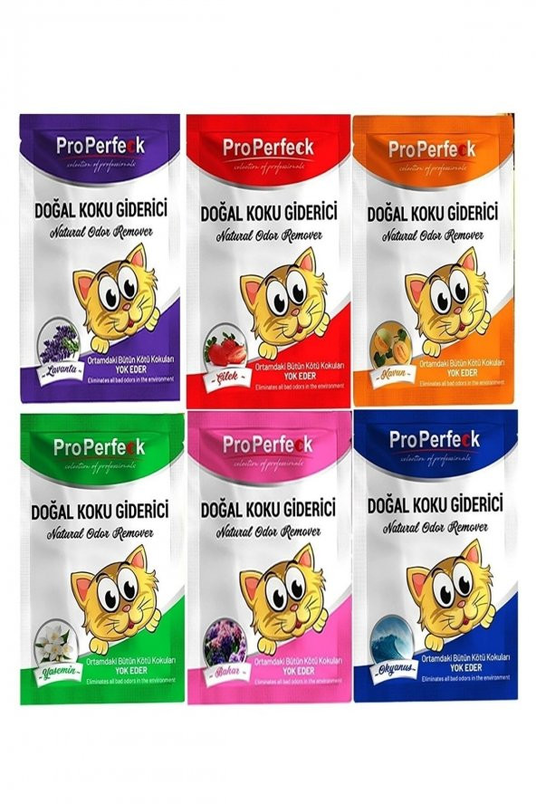 Marka Kedi Kumu Ortam Koku Giderici ( 6 Adet ) ( 25 gram ) - 1