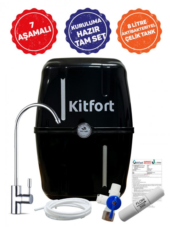 Kitfort ZEUS 7 Aşamalı Kapalı Kasa Su Arıtma Cihazı
