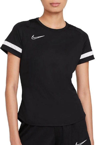 Nike CV2627-010 Dri-Fit Academy 21 Siyah Kadın Tişört