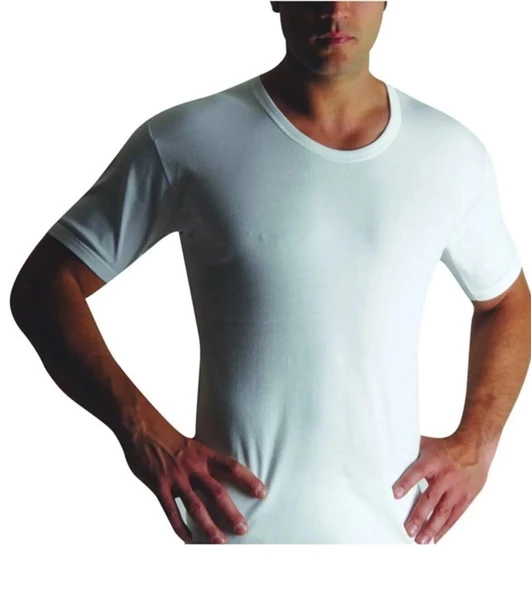 YILDIZ 06 ERKEK RİBANA BİSİKLET YAKA FANİLA TEKLİ  2XL BEYAZ