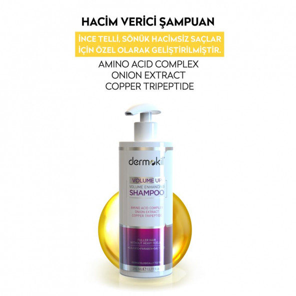 DERMOKİL Hacim Veren Şampuan 390 ml - 3