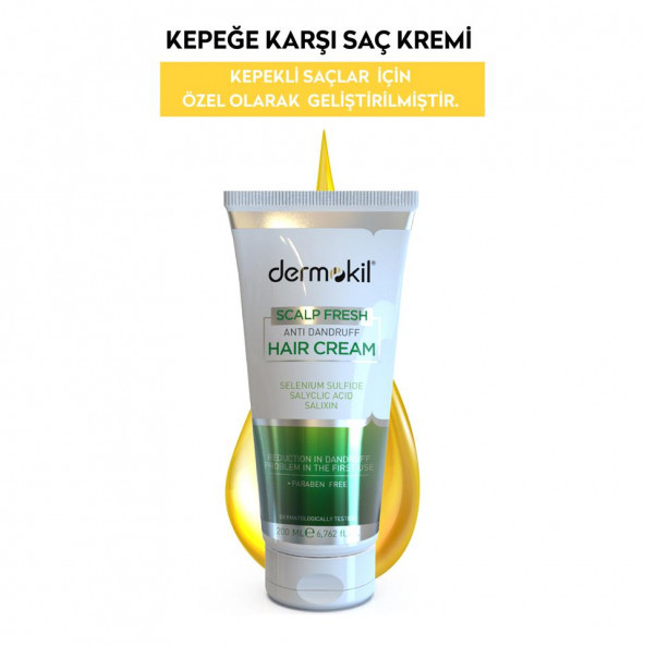 DERMOKİL Kepeğe Karşı Etkili Saç Bakım Kremi 200 ml - 3