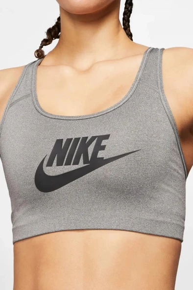 Nike Swoosh Futura Bra 899370-091Kadın Beyaz Sporcu Sütyeni