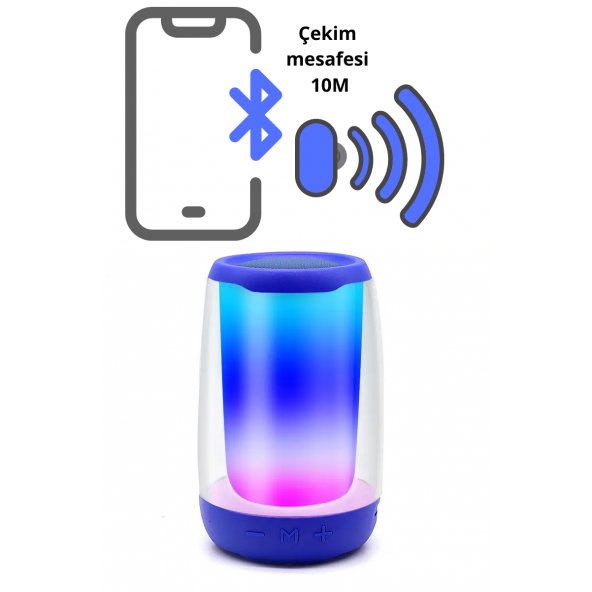 MN6 Pluse 4 Mini Taşınabilir Bluetooth Hoparlör.360 Işıklandırma Hoparlör.bluetooth Hoparlör Stereo - 2