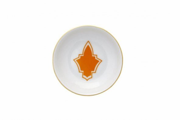 Porland Morocco Desen3 Turuncu Mini Kase 10 cm 04A+P021475 - 1