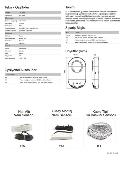 EDS HD212 Su Baskını Dedektörü - 3