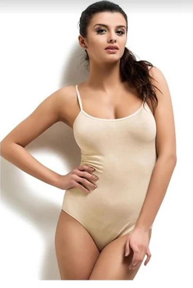 TUTKU 0148 BAYAN İP ASKILI ÇITÇITLI BODY 12 ADET  S TEN - Resim 8