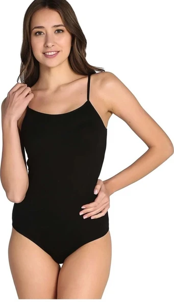 TUTKU 0148 BAYAN İP ASKILI ÇITÇITLI BODY 3 ADET  XL BEYAZ - Resim 4