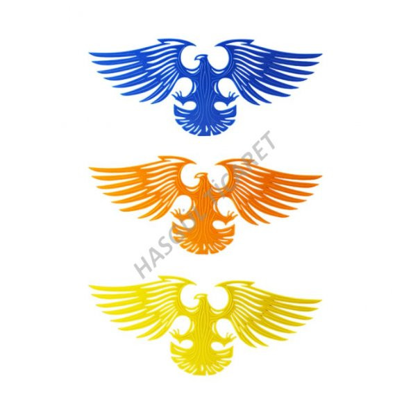 Hsgl Bisiklet Jant Süsü Kartal Palet 3lü Set - 4