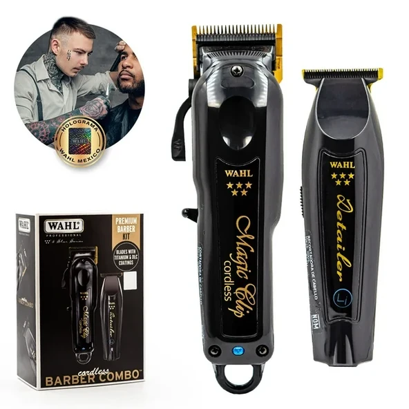 Wahl Magic Clip + Detailer Li Profesional  Barber Combo  Saç Kesme Makinesi - 2