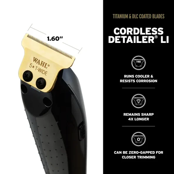 Wahl Magic Clip + Detailer Li Profesional  Barber Combo  Saç Kesme Makinesi - 4