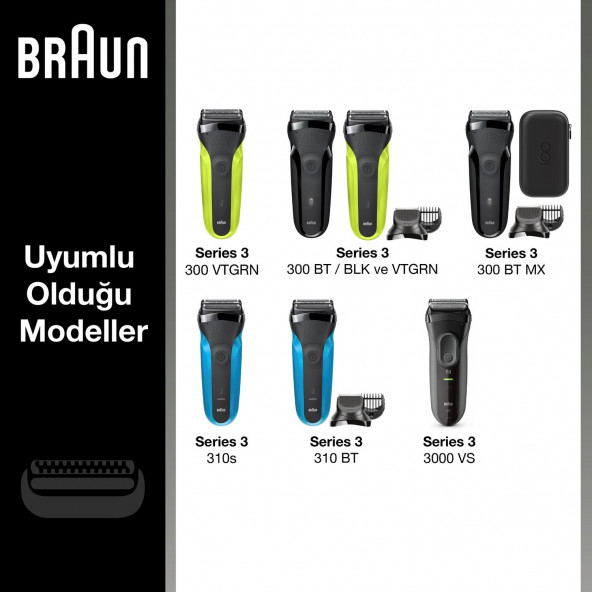 Braun 3 Serisi Tıraş Makinesi Yedek Başlığı - 4