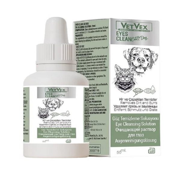 Vetvex Kedi ve Köpek Göz Temizleme Solüsyonu 50 ml