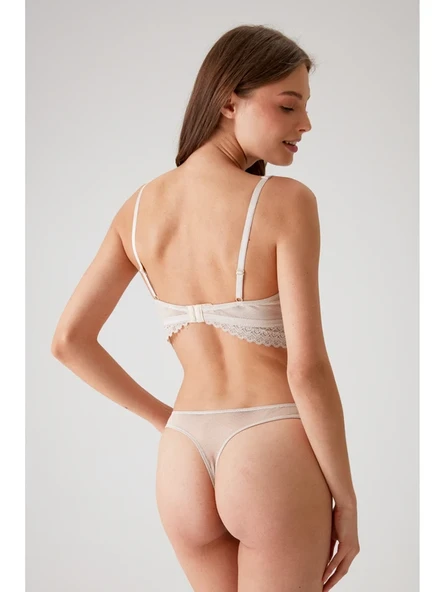 Pierre Cardin Dantel Detaylı Bralet Sütyen Takım Taş - Resim 3