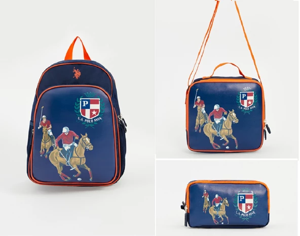 U.s Polo Assn. Okul, Beslenme ve Kalem Çantası 3'Lü Set