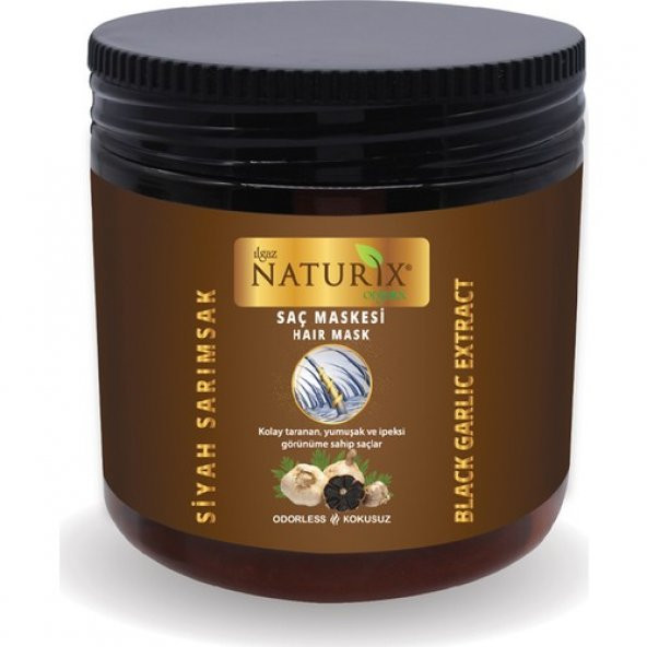 Naturix Siyah Sarımsaklı Saç Maskesi - 500 ml