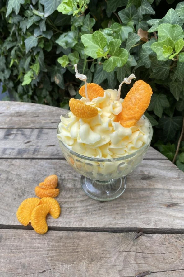 Mandalina Dilimi Dörtlü Mum Kalıbı ( Silikon ) 1 Adet - Resim 2