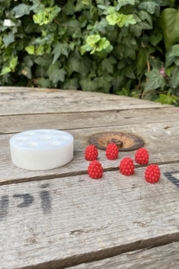 Ahududu Sekizli Mum Kalıbı ( Silikon ) 1 Adet ürün görseli