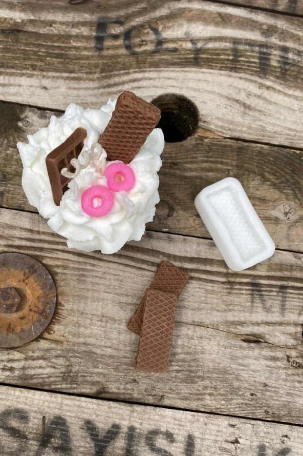 Gofret Mum Kalıbı ( Silikon ) 1 Adet - Resim 5