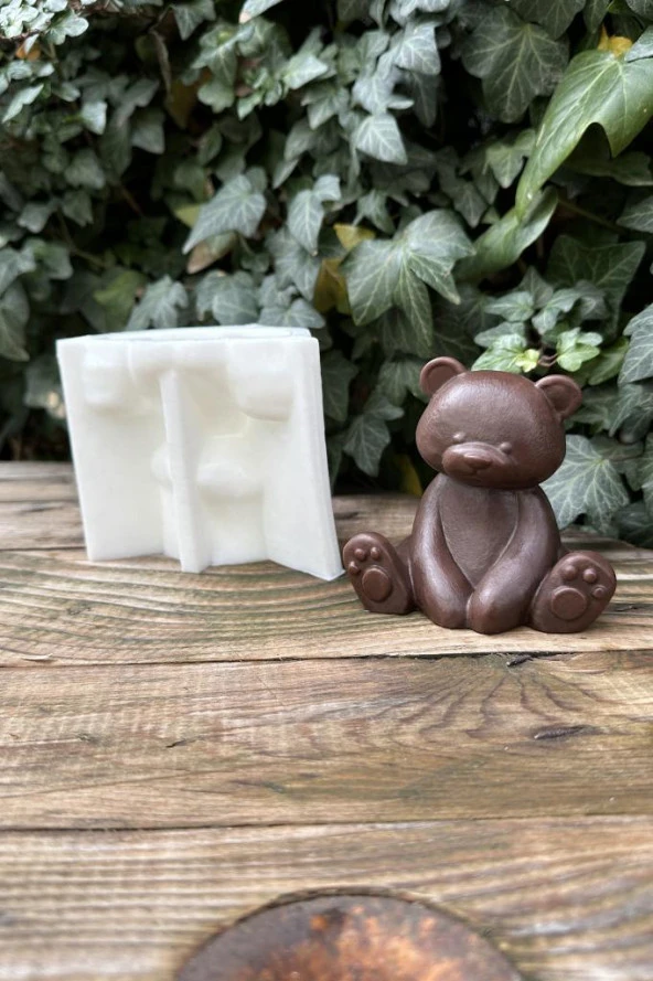 Ayıcık Büyük Mum Kalıbı ( Silikon ) - Resim 5