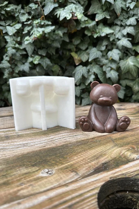 Ayıcık Büyük Mum Kalıbı ( Silikon ) - Resim 7