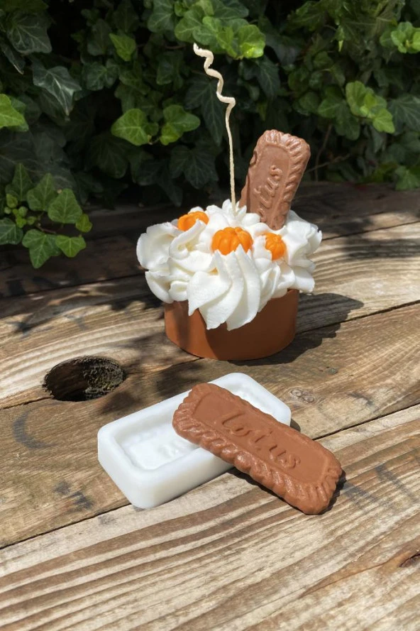 Lotus Bisküvi Mum Kalıbı ( Silikon ) 1 Adet - Resim 5