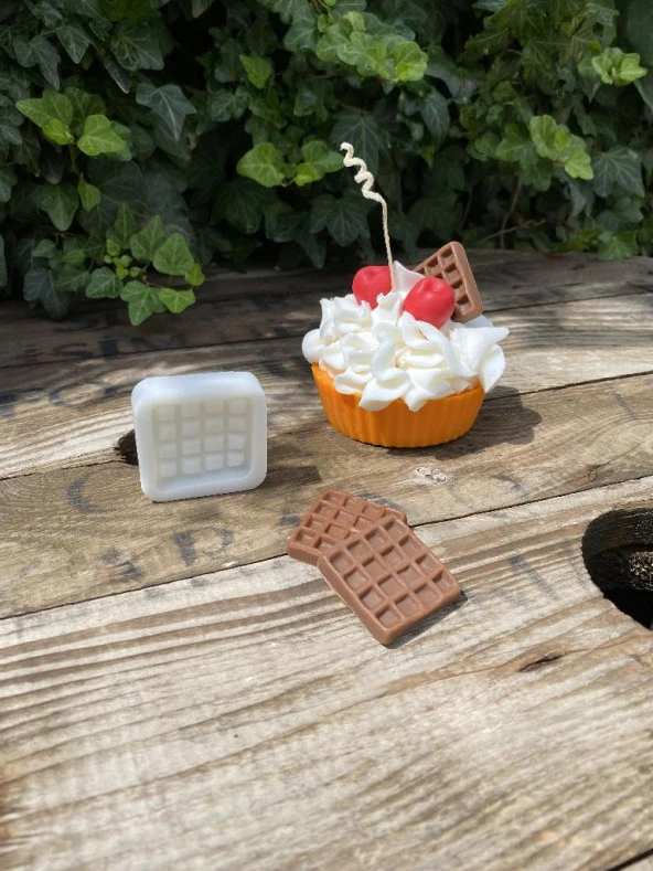 Waffle Mum Kalıbı (Silikon) (1 Adet) ürün görseli