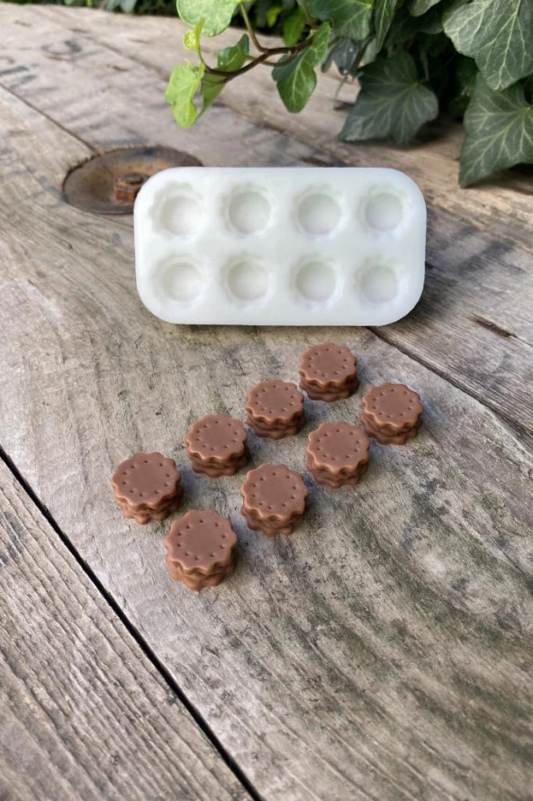 Çokoprens Mini Sekizli Mum Kalıbı (Silikon) (1 Adet) - 2