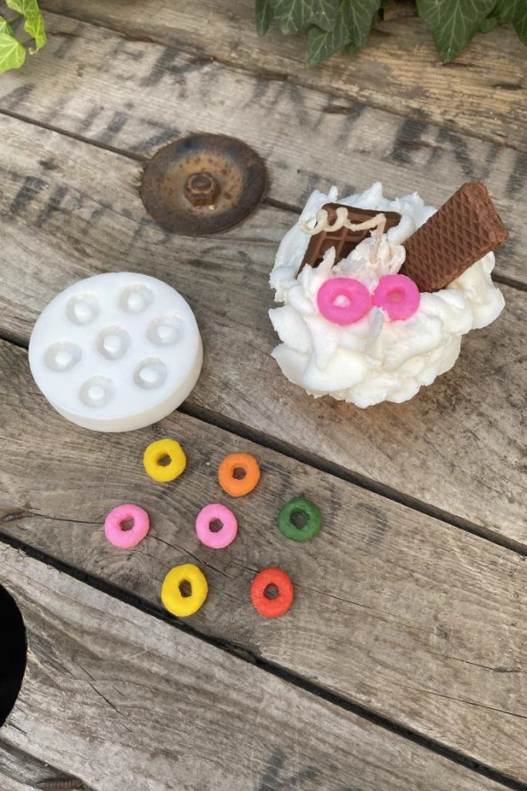 Cornfleks Yedili Mum Kalıbı (Silikon) (1 Adet) - Resim 4