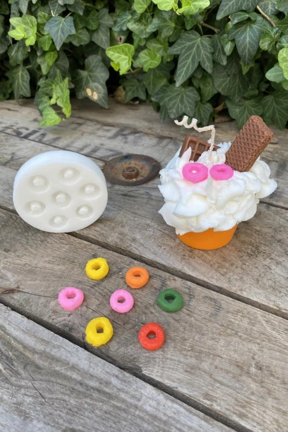 Cornfleks Yedili Mum Kalıbı (Silikon) (1 Adet) - Resim 5