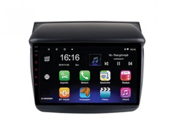 Mıtsubıshı L200 Android Multimedya Sistemi (20010-2015) 2 GB Ram 16 GB Hafıza 4 Çekirdek İphone CarPlay Android Auto Navigold