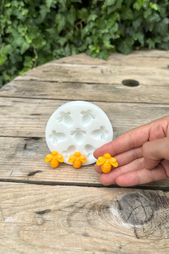 Arı Yedili Mum Kalıbı (Silikon) (1 Adet) - Resim 3