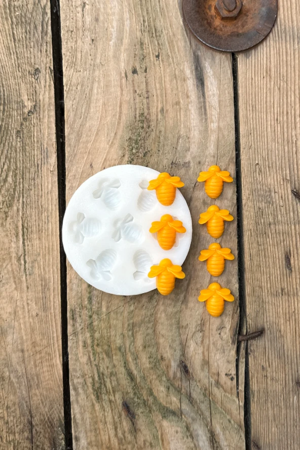 Arı Yedili Mum Kalıbı (Silikon) (1 Adet) - Resim 5