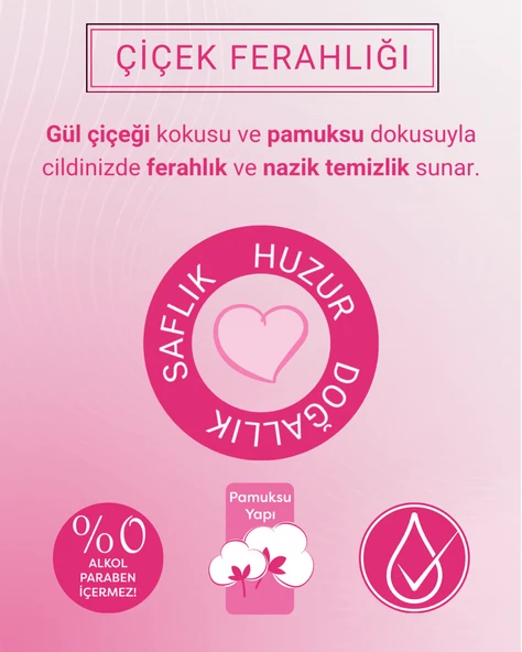 Paddlers Gül Kokulu 72'li Islak Mendil - 2