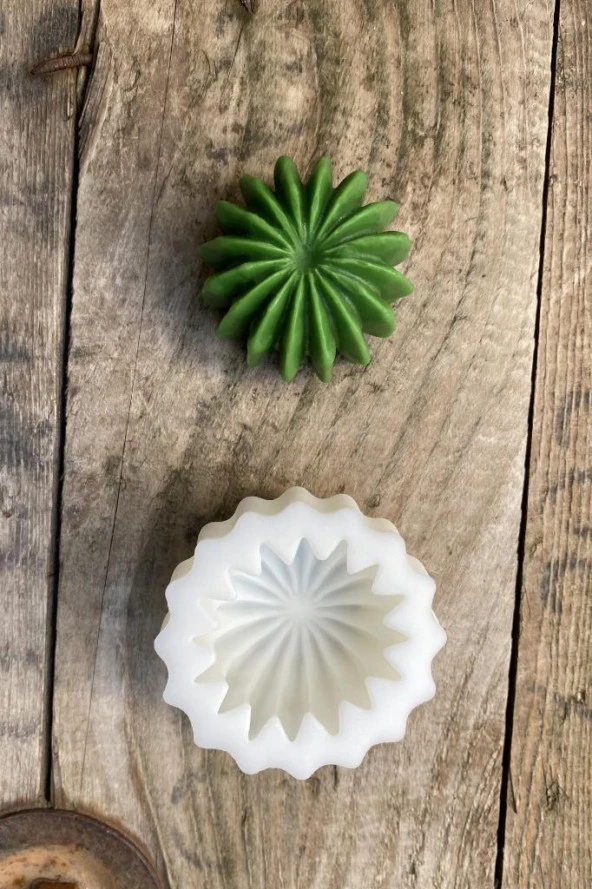 Ball Kaktüs Mum Kalıbı ( Silikon ) 1 Adet - Resim 5