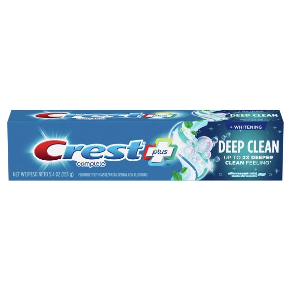 Crest + Deep Clean Komple Beyazlatıcı Diş Macunu 153G