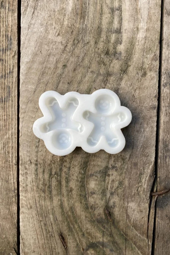 Ginger Mini İkili Mum Kalıbı (Silikon) (1 Adet) - Resim 5