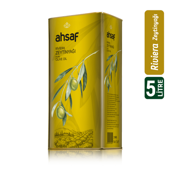 AHSAF Riviera Zeytinyağı 5L -Teneke