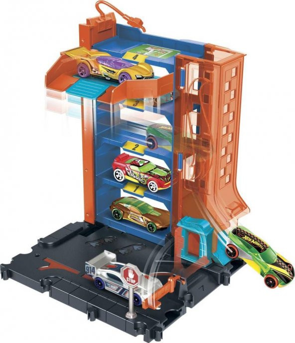 Hot Wheels Şehir Hayatı Serisi Şehir Otoparkı HDR24 HDR28 Katlı Otopark - 2