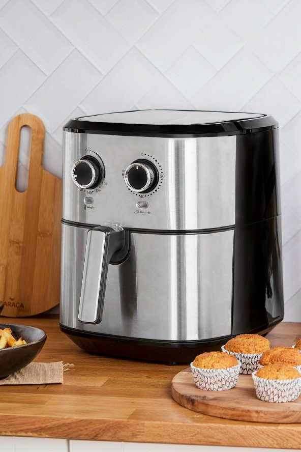 Multifry Inox Double Pan Airfryer 5,5 Litre Xl